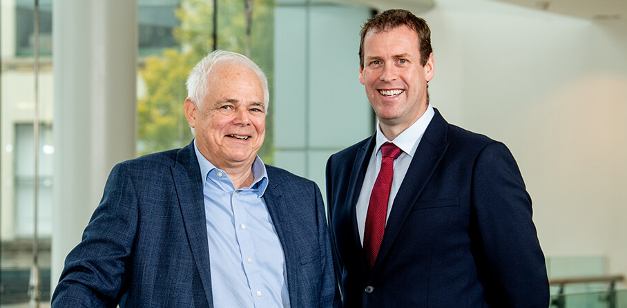 Pictured (L-R) are Steve Berry, Executive Chairman, Angoka Ltd with Steve Harper, Executive Director of International Business at Invest NI.