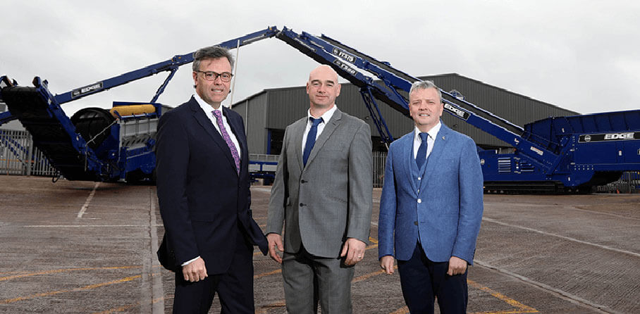 Edge Innovate - Pictured (L-R) are Alastair Hamilton, CEO Invest NI with Niall McKiver, Operations Director, Edge Innovate and Darragh Cullen, Managing Director, Edge Innovate