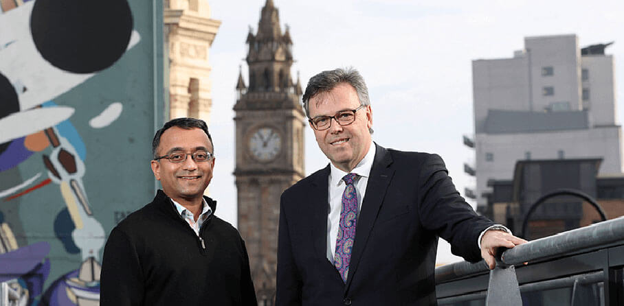 Signifyd - Pictured (L-R) is Raj Ramanand, CEO, Signifyd with Alastair Hamilton, CEO, Invest NI