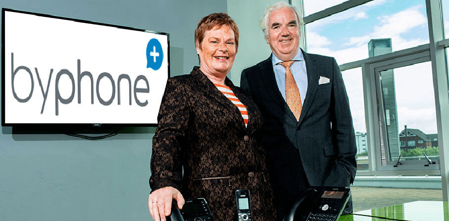 Voxbit - Pictured (L-R) are Dr Vicky Kell, Director of Innovation, Research & Development, Invest NI with David Whelan, Founder and Managing Director, Voxbit