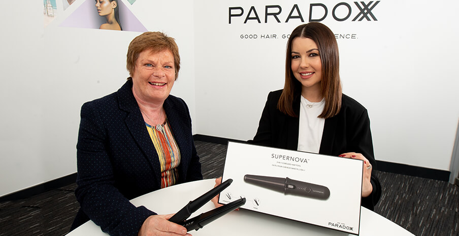 WE ARE PARADOXX - Pictured (L-R) are Dr Vicky Kell, Director of Innovation, Research and Development, Invest NI with Yolanda Cooper, founder and CEO, WE ARE PARADOXX.