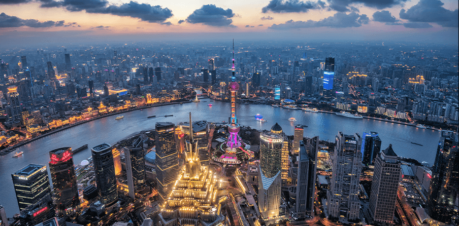 Feature China leads the way with green shoots of economic recovery - Shanghai cityscape