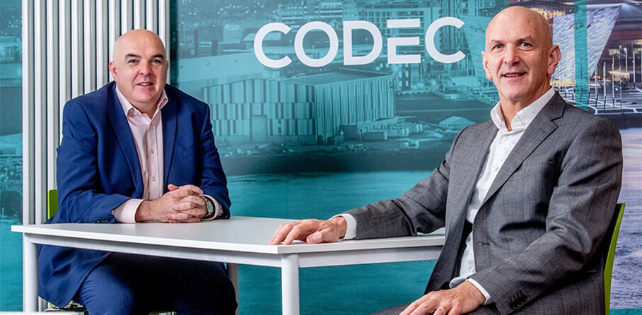 Codec - Pictured (L-R) is John Molloy, Northern Ireland Commercial Lead, Codec with George McKinney, Director of Technology & Services, Invest NI