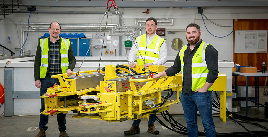 Pictured (L-R) are Nick McNally, Commercial Director, Decom Engineering with Matthew Drumm, BD Manager, Decom Engineering and Sean Conway, Managing Director, Decom Engineering. 