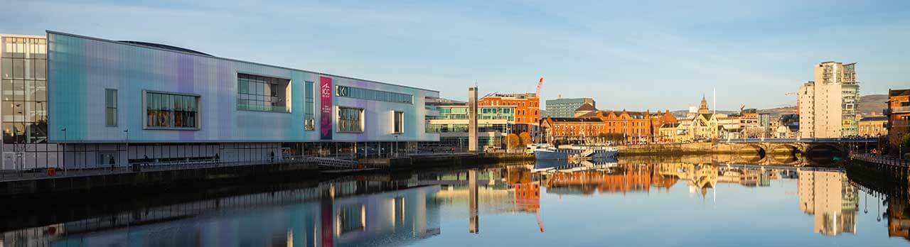 Image of Belfast docks area