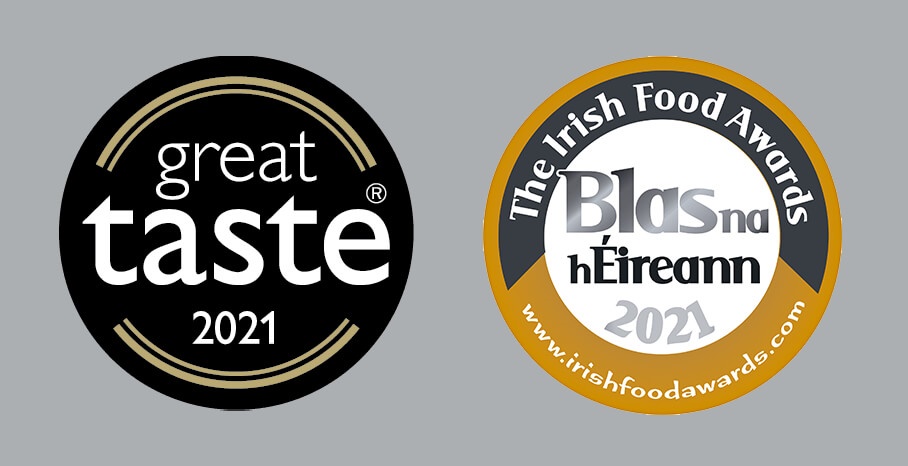 Blas Na hÉireann Irish Food and Drink Awards and The Guild of Fine Foods Great Taste Awards.