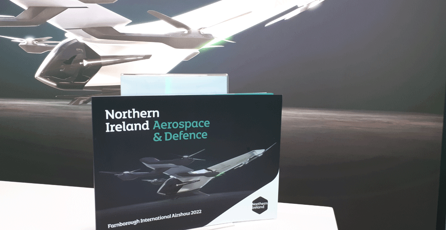 Northern Ireland Aerospace & Defence brochure on display at Farnborough