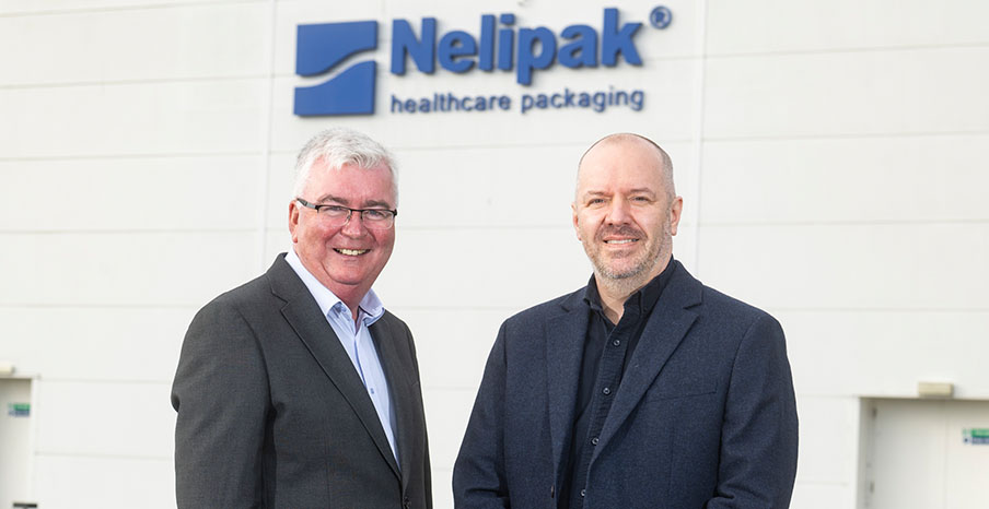 Niall Casey, Director of Skills and Competitiveness, Invest NI and Simon Adcock, Plant Manager, Nelipak