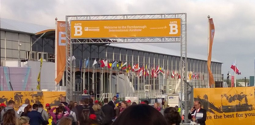Farnborough International Air Show 2016 entrance