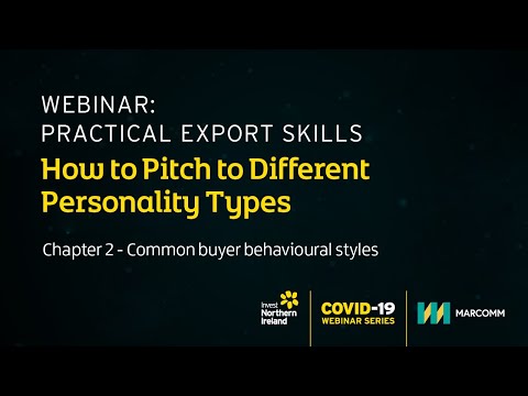 Preview image for the video "Webinar Practical Export Skills - How to Pitch to Different Personality Types - Chapter 2".