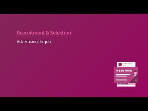 Preview image for the video "Recruitment and Selection/ Advertising the job".