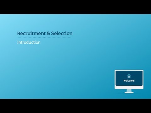 Preview image for the video "Recruitment and Selection/Introduction".