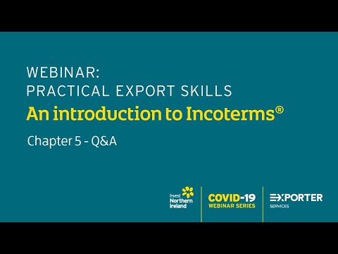 Preview image for the video "COVID-19 Recovery - Practical Export Skills: An Introduction to Incoterms® (Chapter 5)".