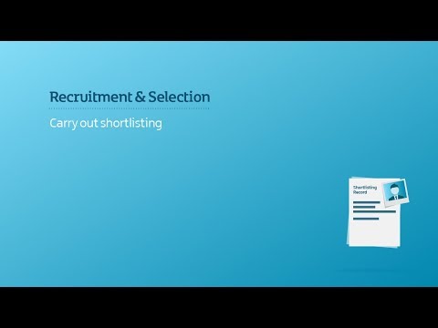 Preview image for the video "Recruitment and Selection/Shortlisting".