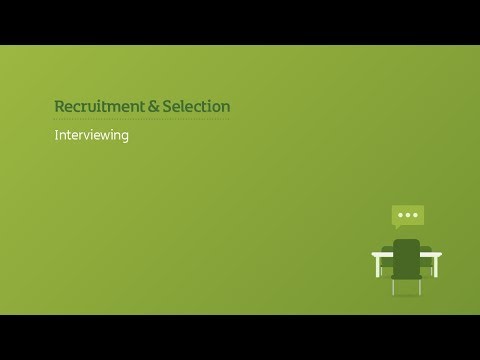 Preview image for the video "Recruitment and Selection/Interviewing".