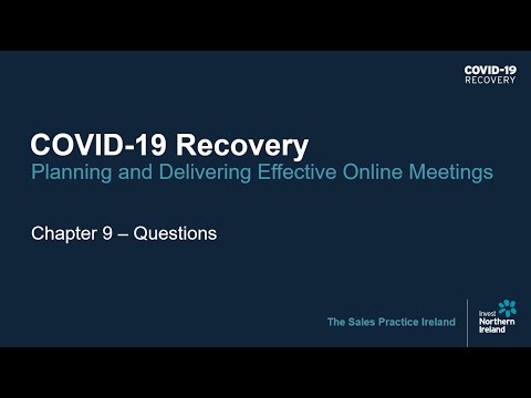 Preview image for the video "COVID-19 Recovery Practical - Export Skills: Planning and Delivering Effective Online Meetings (9)".
