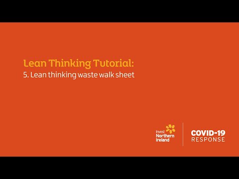Preview image for the video "Lean Thinking Tutorial - Chapter 5: Lean thinking waste walk sheet".