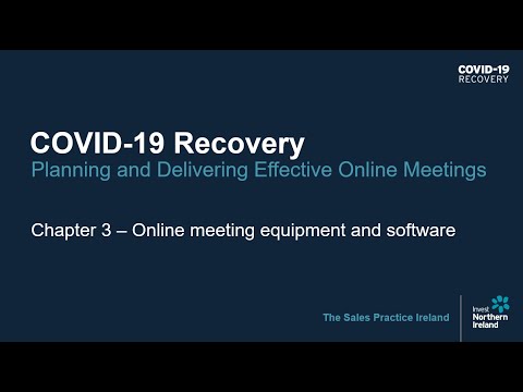 Preview image for the video "COVID-19 Recovery Practical - Export Skills: Planning and Delivering Effective Online Meetings (3)".