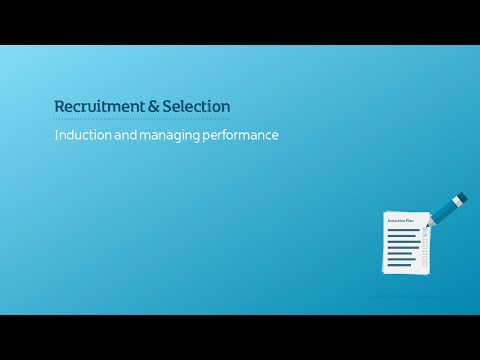 Preview image for the video "Recruitment and Selection/Induction &amp; managing".
