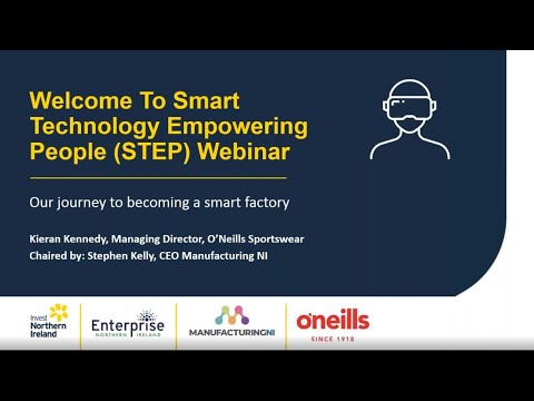 Preview image for the video "STEP Talks Webinar: O’Neill’s Sportswear – Our journey to becoming a Smart Factory".
