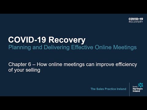 Preview image for the video "COVID-19 Recovery Practical - Export Skills: Planning and Delivering Effective Online Meetings (6)".