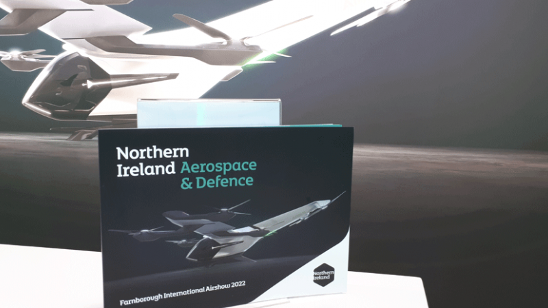 Northern Ireland Aerospace & Defence brochure on display at Farnborough