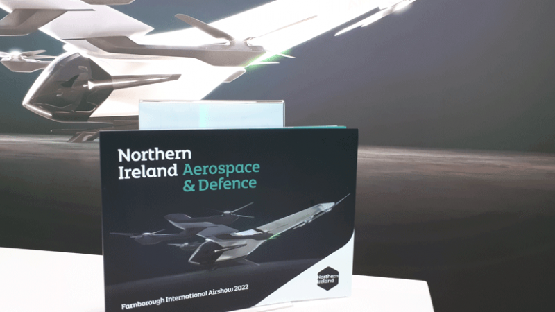 Northern Ireland Aerospace &amp; Defence brochure on display at Farnborough