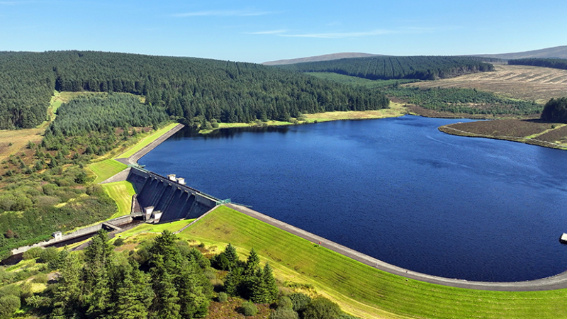 aerial view of Altnahinch reservoir