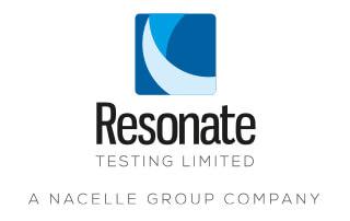 Resonate Testing logo on a white background